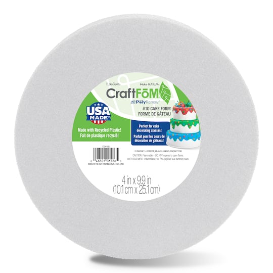 FloraCraft® CraftFōM Round Cake Form White